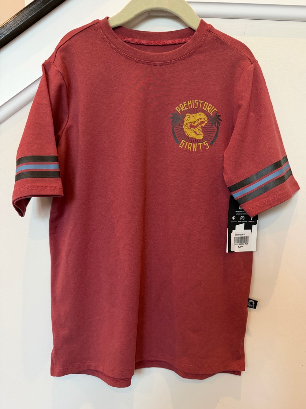 NWT Rags Prehistoric Giants Tee